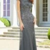 Mori Lee 72527 - Embellished Bateau Evening Dress