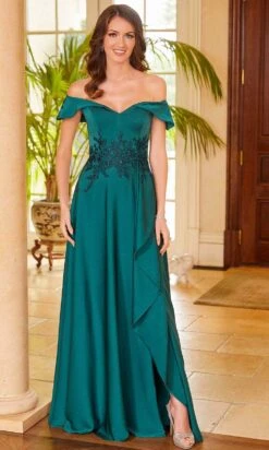 Mori Lee 72533 - Off-Shoulder Beaded Evening Gown