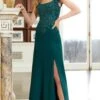 Mori Lee 72608 - Embellished Bodice Cap Sleeve Evening Gown