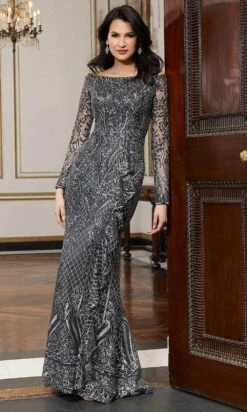 Mori Lee 72617 - Off Shoulder Latticework Long Gown