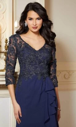 Mori Lee 72619 - Lace Ruffled Evening Gown -Fashion wedding dress mori lee 72619 lace ruffled evening gown evening dresses 31386592444499