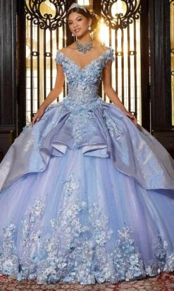 Mori Lee 89331 - Embellished Tulle Quinceañera Dress 12 Mori Lee 89331 - Embellished Tulle Quinceañera Dress -Fashion wedding dress mori lee 89331 embellished tulle quinceanera dress ball gowns 00 blue sky 31386646904915