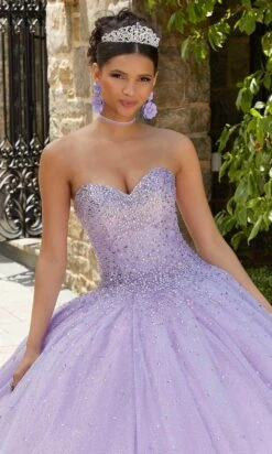 Mori Lee 89334 - Arm Sleeved Feathered Crystal Ballgown -Fashion wedding dress mori lee 89334 arm sleeved feathered crystal ballgown ball gowns 31393088634963