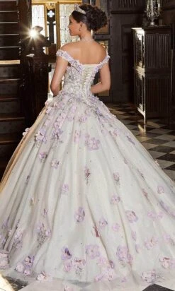 Mori Lee 89341 - Floral Appliqued Quinceañera Dress -Fashion wedding dress mori lee 89341 floral appliqued quinceanera dress ball gowns 31386660929619