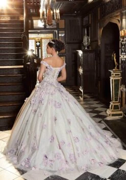 Mori Lee 89341 - Floral Appliqued Quinceañera Dress -Fashion wedding dress mori lee 89341 floral appliqued quinceanera dress special occasion dress 31366124044371