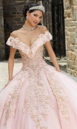 Mori Lee 89342 - Appliqued V-Neck Quinceañera Dress 14 Mori Lee 89342 - Appliqued V-Neck Quinceañera Dress -Fashion wedding dress mori lee 89342 appliqued v neck quinceanera dress ball gowns 31386683867219