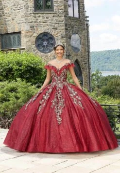 Mori Lee 89342 - Appliqued V-Neck Quinceañera Dress 16 Mori Lee 89342 - Appliqued V-Neck Quinceañera Dress -Fashion wedding dress mori lee 89342 appliqued v neck quinceanera dress ball gowns 31386696843347