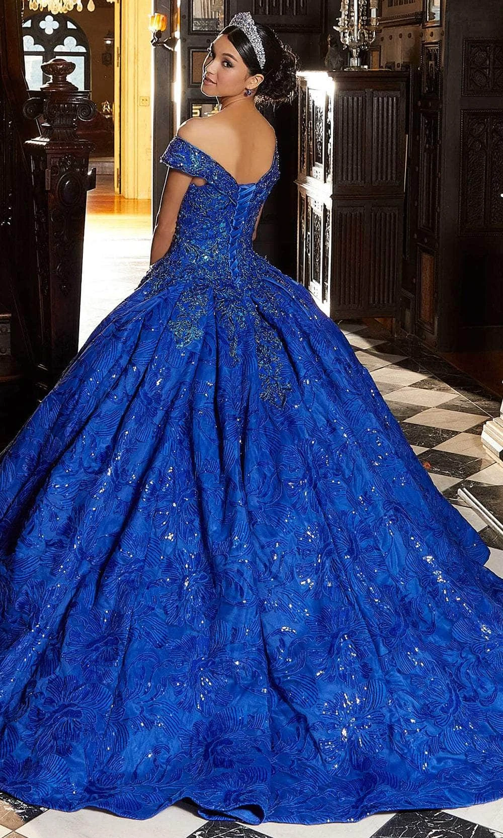 Mori Lee 89344 - Beaded Pleated Quinceañera Dress 2 Mori Lee 89344 - Beaded Pleated Quinceañera Dress - Image 2