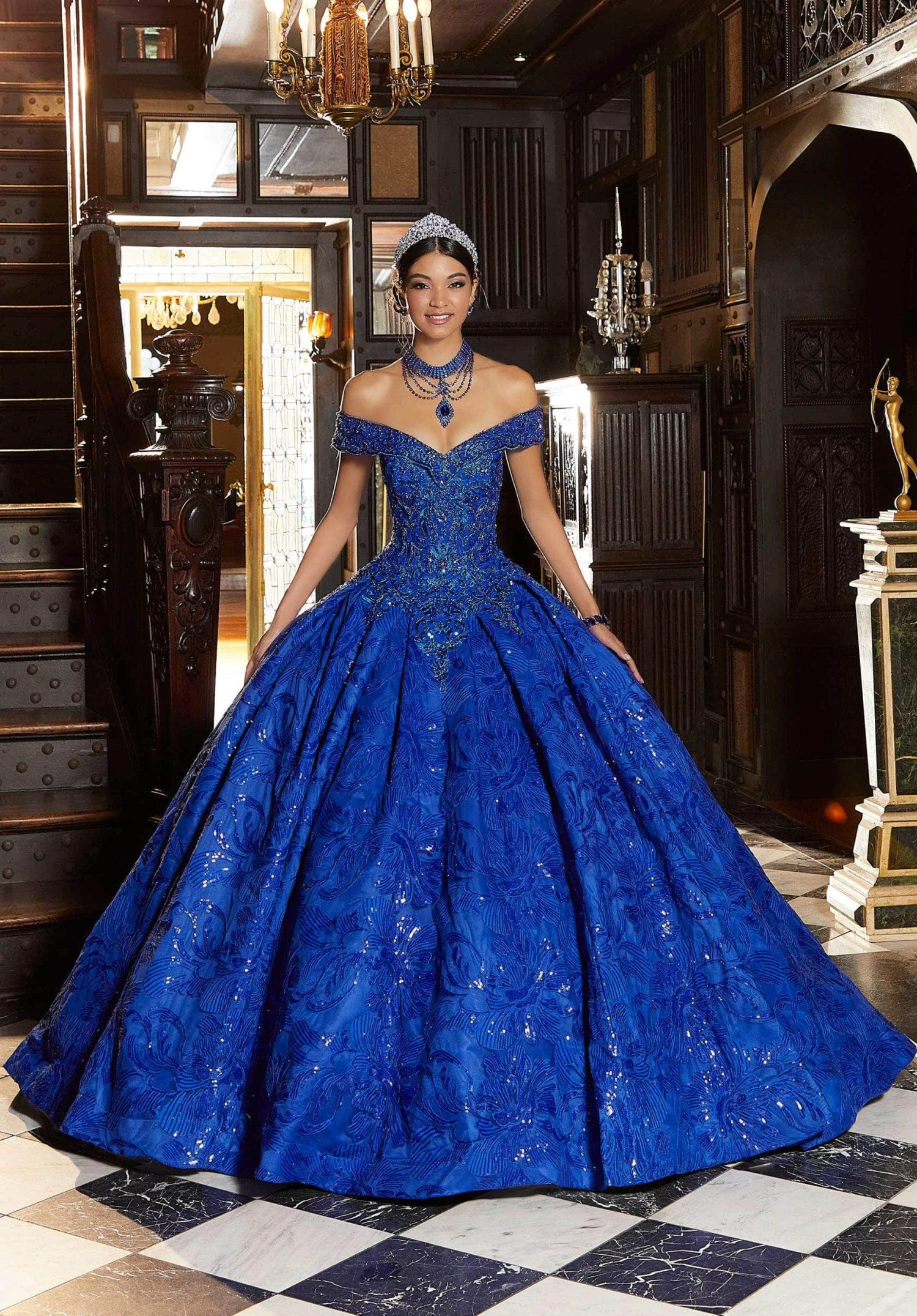 Mori Lee 89344 - Beaded Pleated Quinceañera Dress 5 Mori Lee 89344 - Beaded Pleated Quinceañera Dress - Image 5