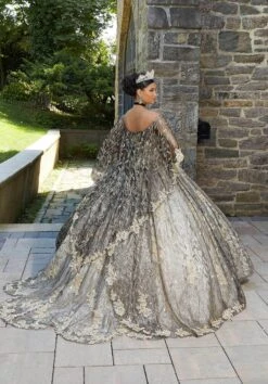 Mori Lee 89347 - Glittered V-Neck Quinceañera Dress -Fashion wedding dress mori lee 89347 glittered v neck quinceanera dress special occasion dress 31366126272595