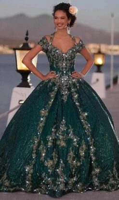 Mori Lee 89351 - Queen Anne Neck Quinceanera