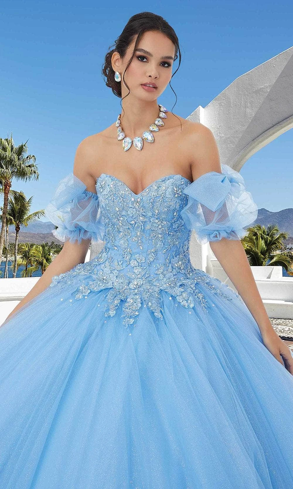 Mori Lee 89354 - Appliqued Sweetheart Quinceañera Dress 2 Mori Lee 89354 - Appliqued Sweetheart Quinceañera Dress - Image 2