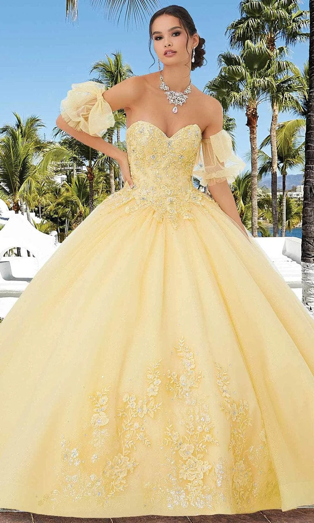 Mori Lee 89354 - Appliqued Sweetheart Quinceañera Dress 5 Mori Lee 89354 - Appliqued Sweetheart Quinceañera Dress - Image 5