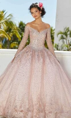 Mori Lee 89355 - Beaded Long Sleeves Quinceñera Dress -Fashion wedding dress mori lee 89355 beaded long sleeves quincenera dress prom dresses 31386846920787