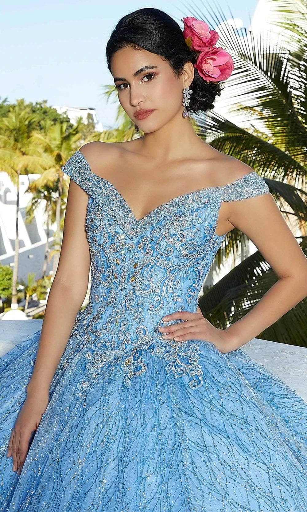Mori Lee 89357 - Beaded Off-Shoulder Quinceañera Dress 6 Mori Lee 89357 - Beaded Off-Shoulder Quinceañera Dress - Image 6