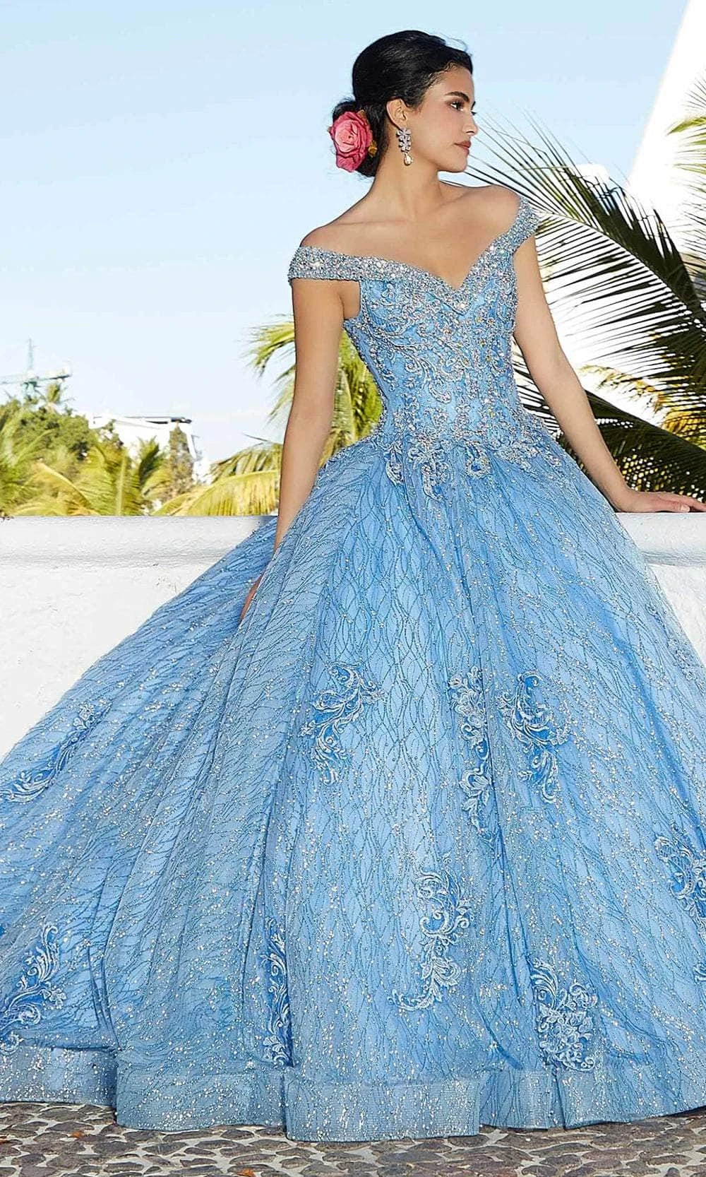 Mori Lee 89357 - Beaded Off-Shoulder Quinceañera Dress 7 Mori Lee 89357 - Beaded Off-Shoulder Quinceañera Dress - Image 7