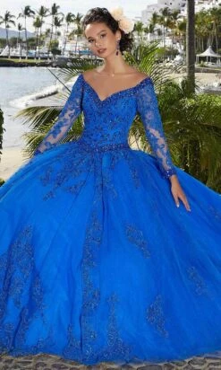 Mori Lee 89360 - Shimmered Tulle Quinceañera Dress -Fashion wedding dress mori lee 89360 shimmered tulle quinceanera dress prom dresses 31392836517971
