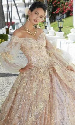 Mori Lee 89361 - Shimmering Off-shoulder Ballgown -Fashion wedding dress mori lee 89361 shimmering off shoulder ballgown quinceanera dresses 30806044770387