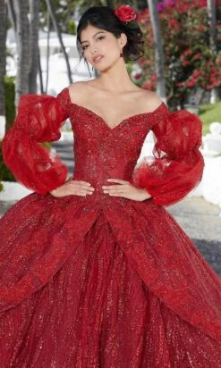 Mori Lee 89361 - Shimmering Off-shoulder Ballgown -Fashion wedding dress mori lee 89361 shimmering off shoulder ballgown quinceanera dresses 30806044934227