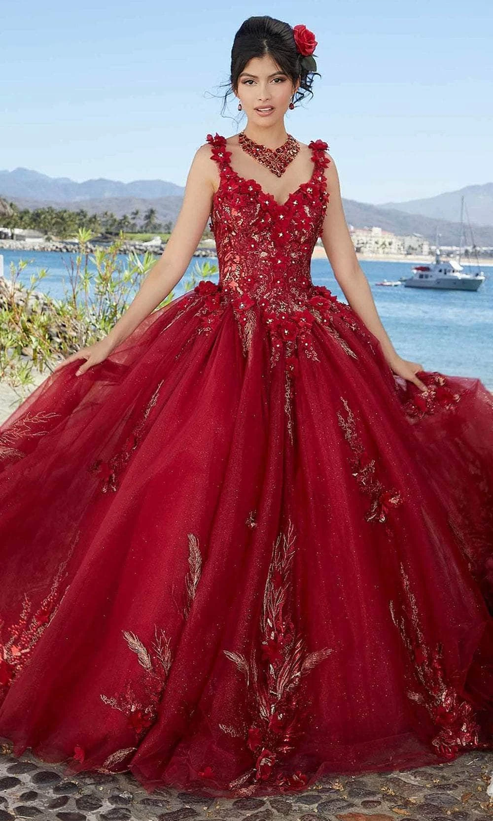 Mori Lee 89362 - Floral Appliqued Quinceañera Dress 7 Mori Lee 89362 - Floral Appliqued Quinceañera Dress - Image 7