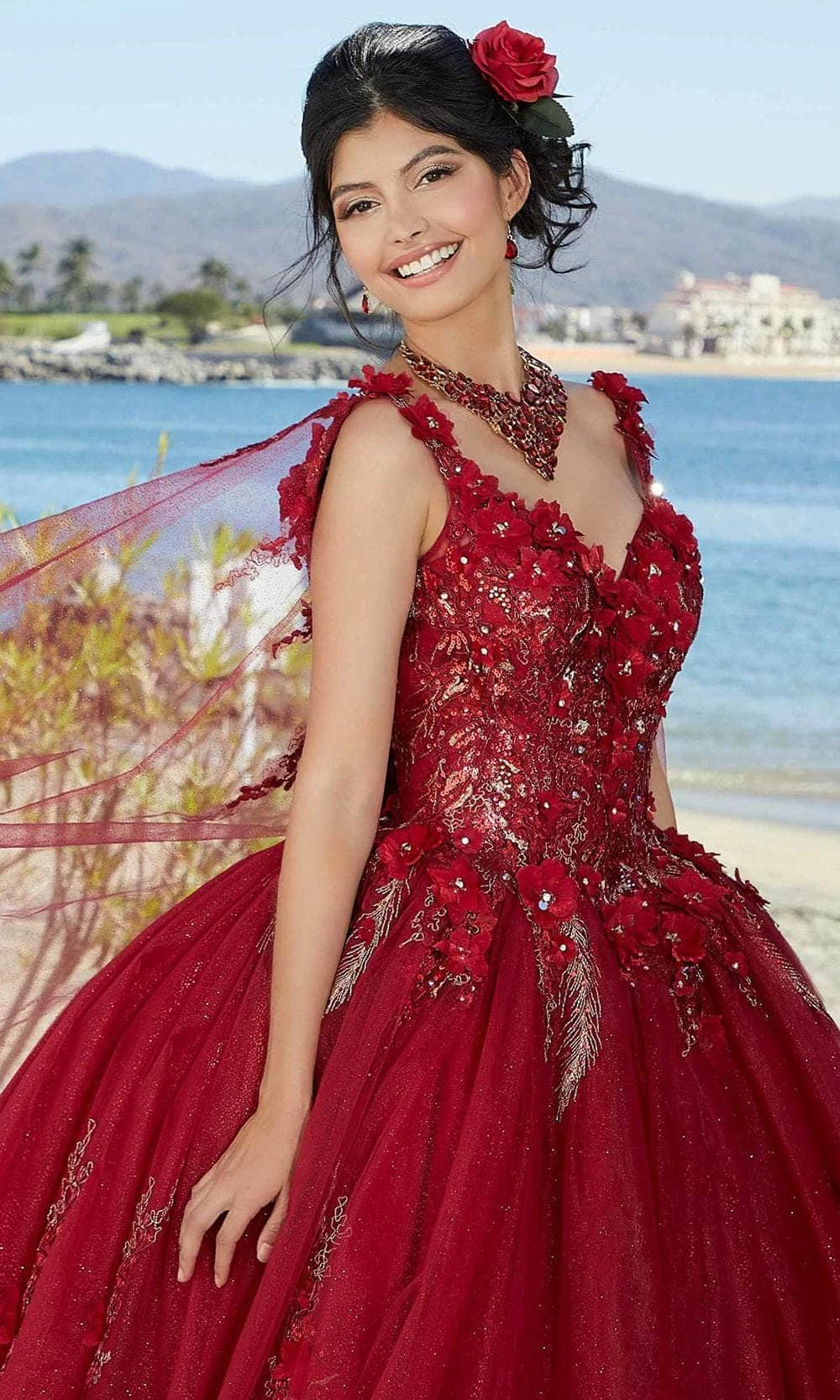 Mori Lee 89362 - Floral Appliqued Quinceañera Dress 6 Mori Lee 89362 - Floral Appliqued Quinceañera Dress - Image 6