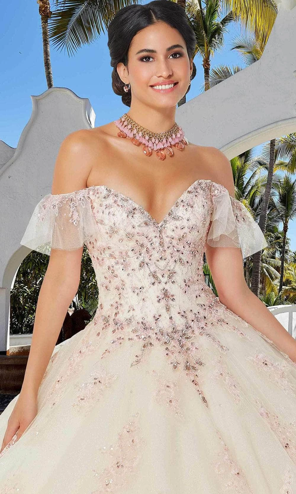 Mori Lee 89365 - Beaded Off-shoulder Ballgown 7 Mori Lee 89365 - Beaded Off-shoulder Ballgown - Image 7