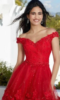 Mori Lee 9600 - Off-Shoulder Embellished Cocktail Dress -Fashion wedding dress mori lee 9600 off shoulder embellished cocktail dress cocktail dresses 31377767137363