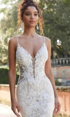 Mori Lee Bridal 2467 - Illusion Deep V-Neck Bridal Gown -Fashion wedding dress mori lee bridal 2467 illusion deep v neck bridal gown special occasion dress 30788529127507