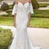 Mori Lee Bridal 2469 - Embroidered Sweetheart Trumpet Bridal Gown