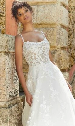 Mori Lee Bridal 2474 - Lace Embroidered Scoop Neck Wedding Dress -Fashion wedding dress mori lee bridal 2474 lace embroidered scoop neck wedding dress wedding dresses 30805944172627