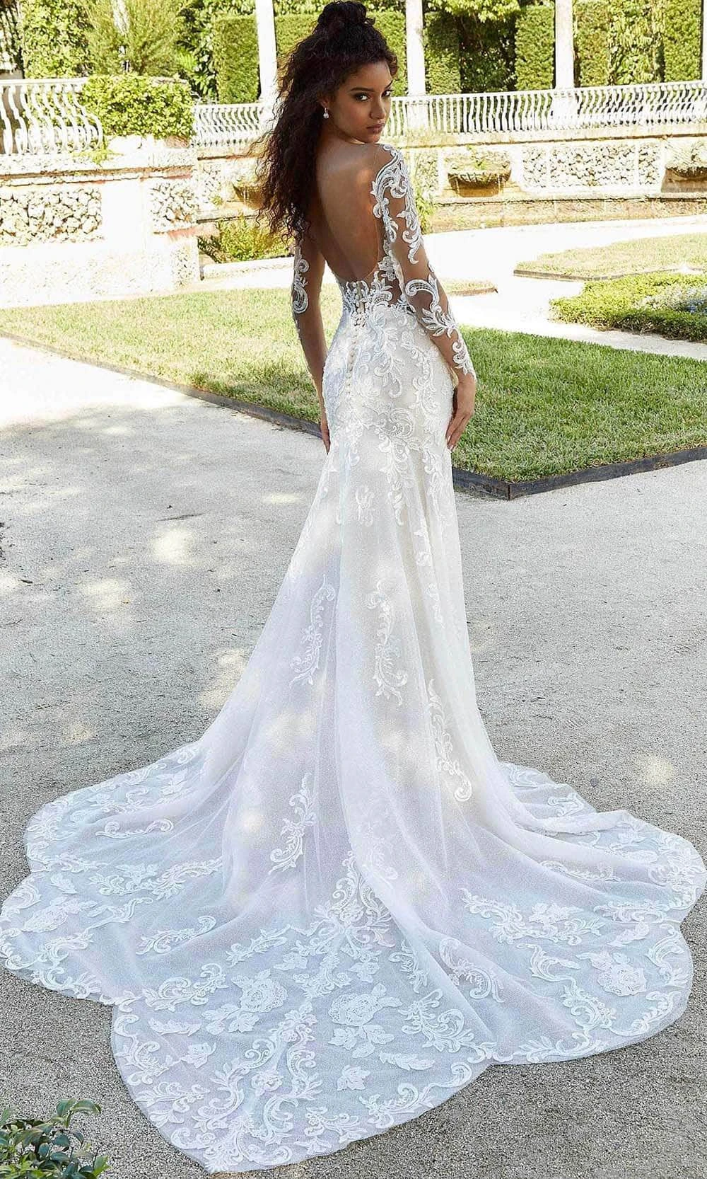 Mori Lee Bridal 2481 - Long Sleeve Off Shoulder Wedding Gown 2 Mori Lee Bridal 2481 - Long Sleeve Off Shoulder Wedding Gown - Image 2