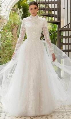 Mori Lee Bridal 30125 - Long Sleeve A-Line Wedding Dress