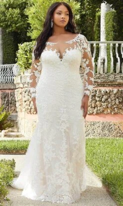 Mori Lee Bridal 3362 - Illusion Long Sleeve Wedding Gown -Fashion wedding dress mori lee bridal 3362 illusion long sleeve wedding gown wedding gown 30805517369427