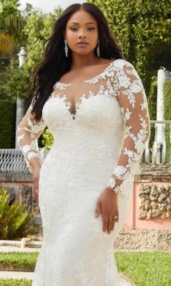 Mori Lee Bridal 3362 - Illusion Long Sleeve Wedding Gown -Fashion wedding dress mori lee bridal 3362 illusion long sleeve wedding gown wedding gown 30805517598803