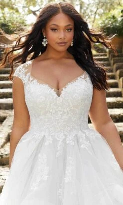Mori Lee Bridal 3369 - Cap Sleeve Deep V-neck Wedding Dress 5 Mori Lee Bridal 3369 - Cap Sleeve Deep V-neck Wedding Dress -Fashion wedding dress mori lee bridal 3369 cap sleeve deep v neck wedding dress wedding dresses 30805971763283