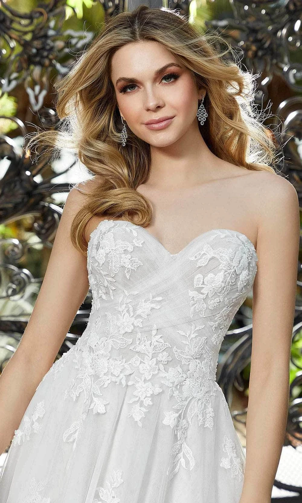 Mori Lee Bridal 5971 - Embellished Off-shoulder Wedding Dress 3 Mori Lee Bridal 5971 - Embellished Off-shoulder Wedding Dress - Image 3