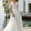Mori Lee Bridal 6974 - Detachable Straps Bridal Gown