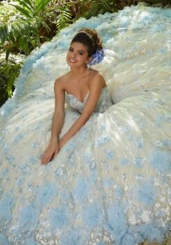 Vizcaya By Mori Lee - 34011 Strapless Ornate Floral Appliqued Ballgown 7 Vizcaya By Mori Lee - 34011 Strapless Ornate Floral Appliqued Ballgown -Fashion wedding dress vizcaya by mori lee 34011 strapless ornate floral appliqued ballgown quinceanera dresses 14538594156627