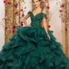 Vizcaya By Mori Lee - 89226 Crystal Beaded Cold Shoulder Ballgown
