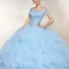 Vizcaya By Mori Lee - 89237 Off Shoulder Flounced Tulle Ballgown