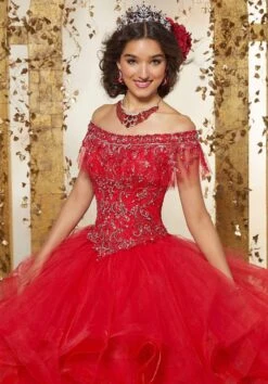 Vizcaya By Mori Lee - 89237 Off Shoulder Flounced Tulle Ballgown 13 Vizcaya By Mori Lee - 89237 Off Shoulder Flounced Tulle Ballgown -Fashion wedding dress vizcaya by mori lee 89237 off shoulder flounced tulle ballgown quinceanera dresses 28148952399955