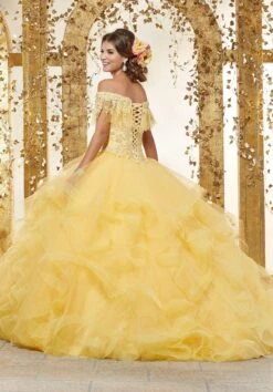 Vizcaya By Mori Lee - 89237 Off Shoulder Flounced Tulle Ballgown 10 Vizcaya By Mori Lee - 89237 Off Shoulder Flounced Tulle Ballgown -Fashion wedding dress vizcaya by mori lee 89237 off shoulder flounced tulle ballgown quinceanera dresses 28148962000979
