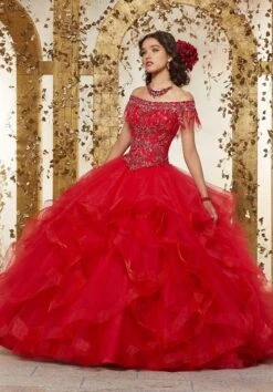 Vizcaya By Mori Lee - 89237 Off Shoulder Flounced Tulle Ballgown 12 Vizcaya By Mori Lee - 89237 Off Shoulder Flounced Tulle Ballgown -Fashion wedding dress vizcaya by mori lee 89237 off shoulder flounced tulle ballgown quinceanera dresses 28739025928275