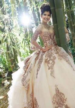 Vizcaya By Mori Lee - 89255 Bedazzled Sweetheart Tulle Ballgown -Fashion wedding dress vizcaya by mori lee 89255 bedazzled sweetheart tulle ballgown quinceanera dresses 28112592896083