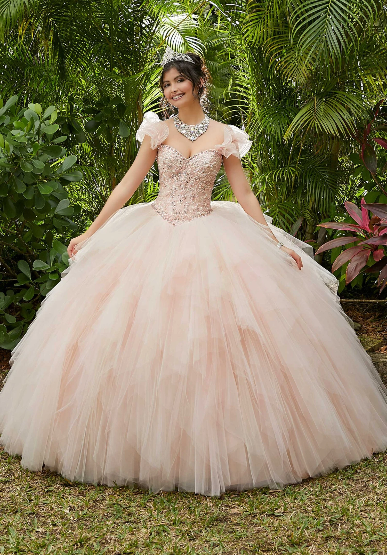 Vizcaya By Mori Lee - 89283 Embroidered Sweetheart Sparkle Tulle Ballgown 3 Vizcaya By Mori Lee - 89283 Embroidered Sweetheart Sparkle Tulle Ballgown - Image 3