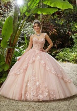 Vizcaya By Mori Lee - 89286 Floral Applique Sweetheart Ballgown -Fashion wedding dress vizcaya by mori lee 89286 floral applique sweetheart ballgown quinceanera dresses 0 blush champagne 28118910730323