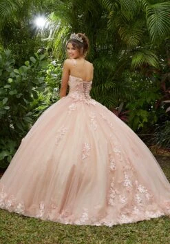 Vizcaya By Mori Lee - 89286 Floral Applique Sweetheart Ballgown -Fashion wedding dress vizcaya by mori lee 89286 floral applique sweetheart ballgown quinceanera dresses 28146841976915