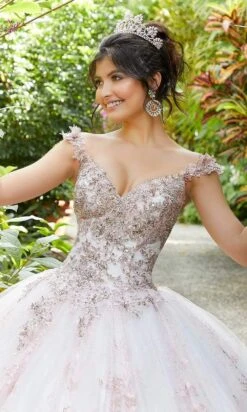 Vizcaya By Mori Lee - 89295 Embroidered V-neck Ballgown -Fashion wedding dress vizcaya by mori lee 89295 embroidered v neck ballgown quinceanera dresses 14546913525843