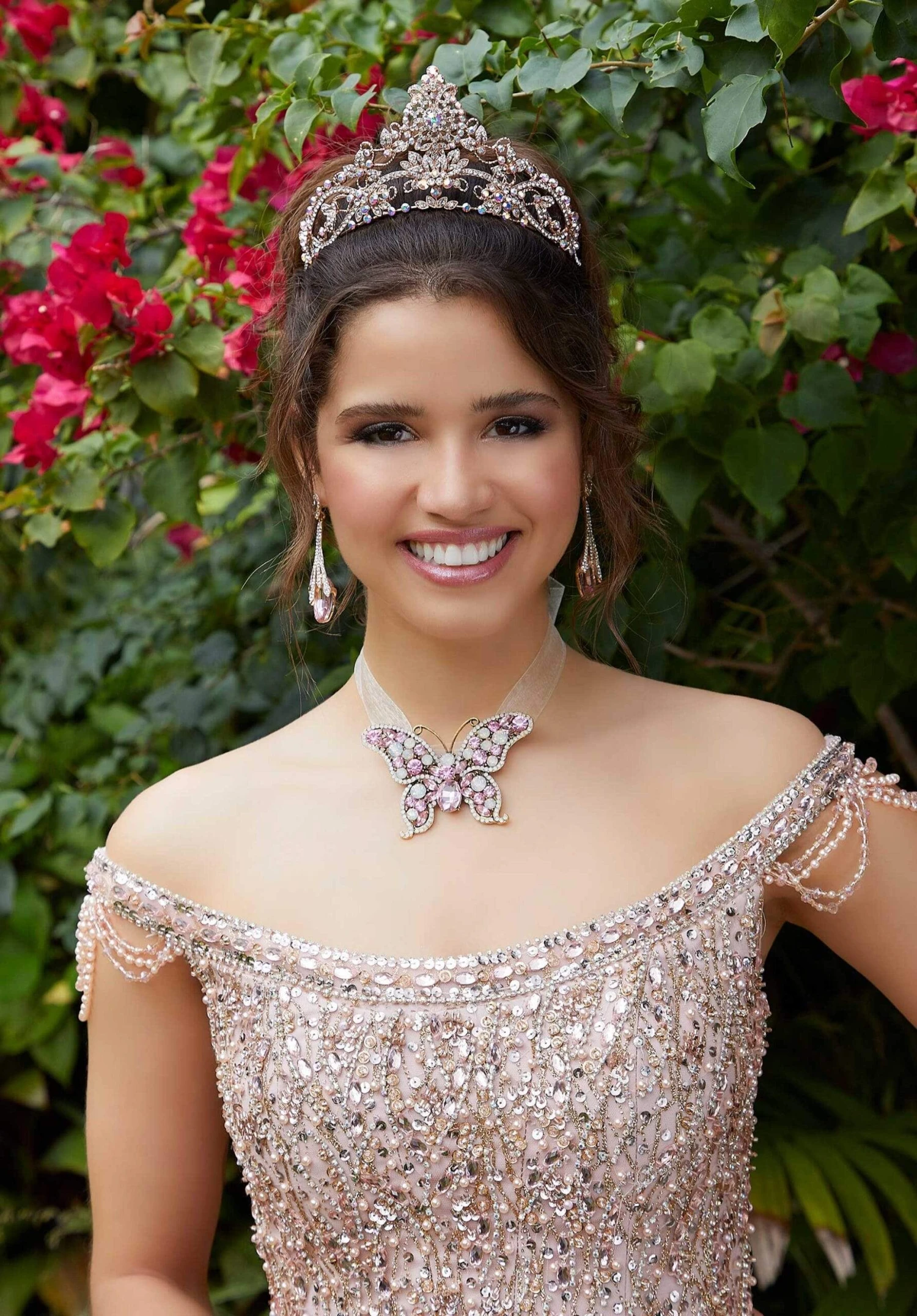 Vizcaya By Mori Lee - 89296 Bead-Garlanded Ruffled Ballgown 6 Vizcaya By Mori Lee - 89296 Bead-Garlanded Ruffled Ballgown - Image 6