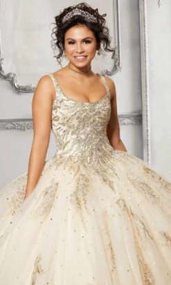 Vizcaya By Mori Lee - 89311 Scoop Appliqued Ball Gown -Fashion wedding dress vizcaya by mori lee 89311 scoop appliqued ball gown quinceanera dresses 28428381192275